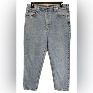 Carhartt Jeans Mens 38x32 Blue Denim Relaxed Fit Straight Medium Wash B17-STW